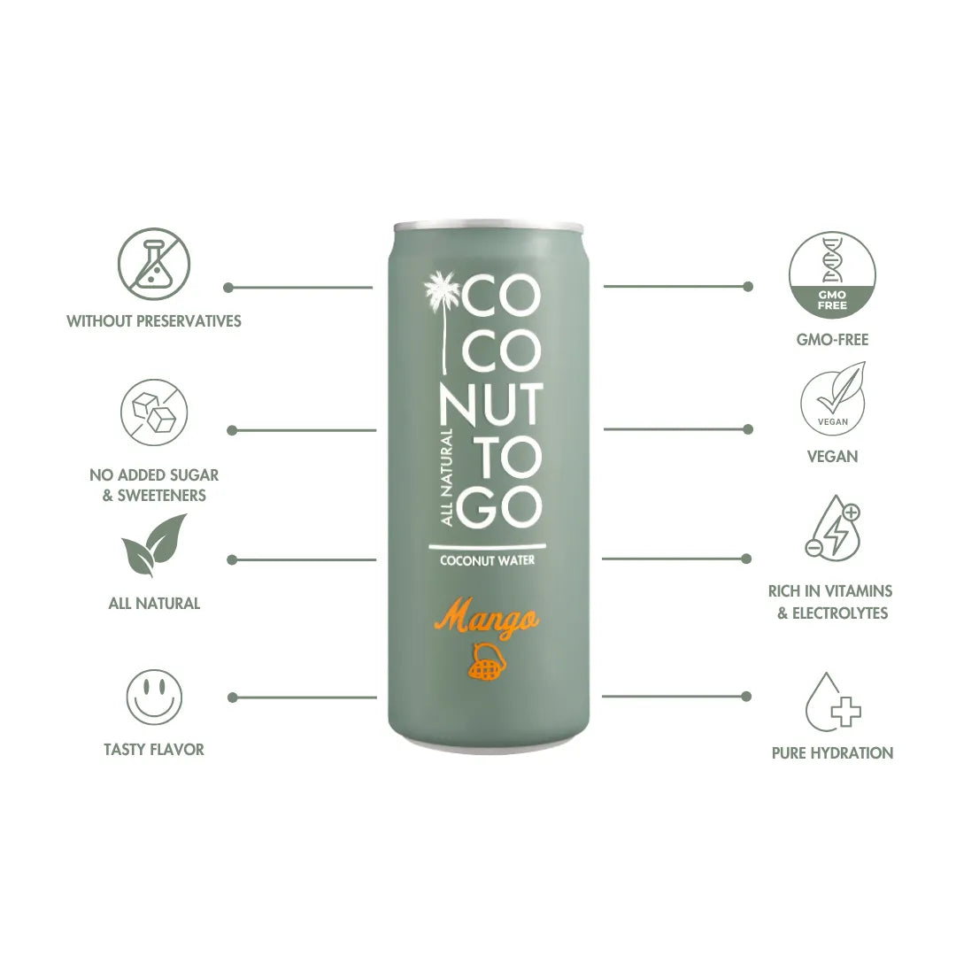 Eau de coco + mangue 24 pc