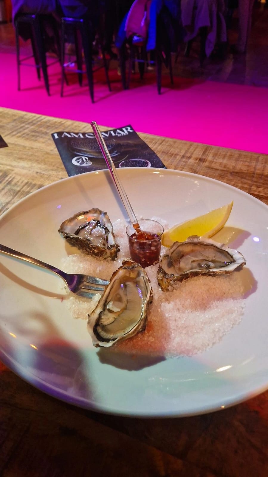 Oysters, caviar &amp; champagne