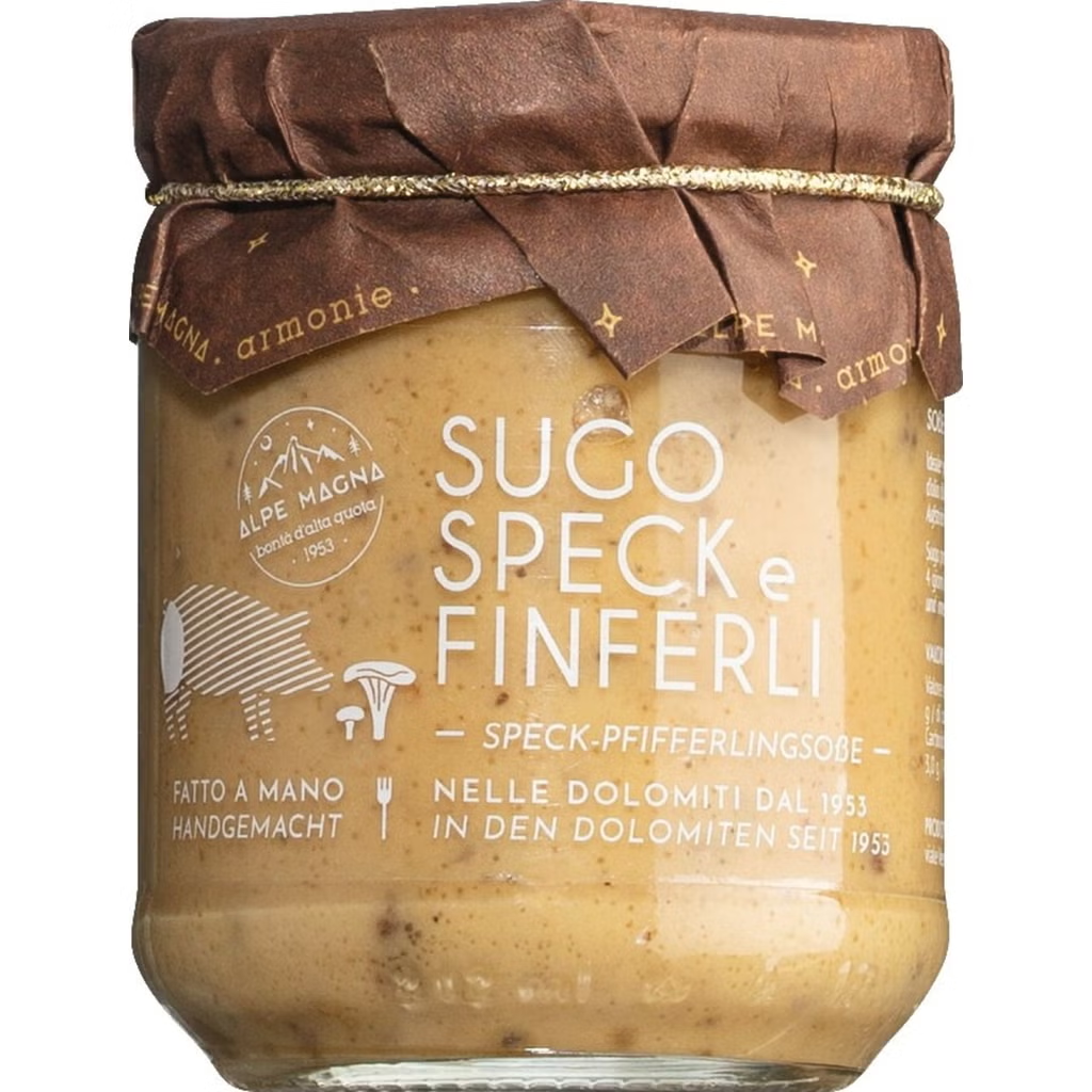 Sauce avec speck & chanterelles